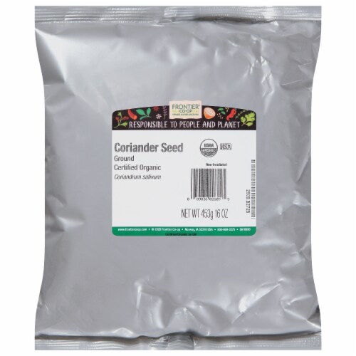Frontier™ Natural Products Co-op Organic Ground Coriander Seeds Perspective: front