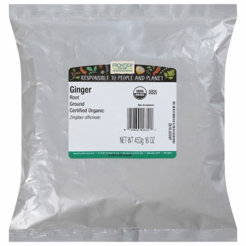 Frontier Organic Ground Ginger Root Perspective: front