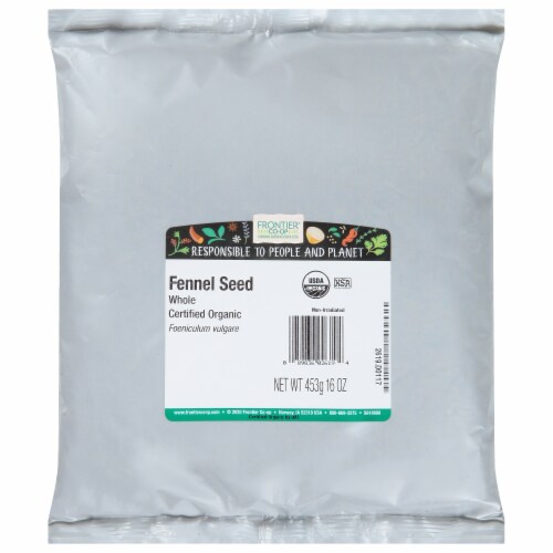 Frontier® Co-Op Whole Fennel Seed Bulk Perspective: front