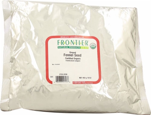 Frontier Organic Ground Fennel Seed Perspective: front