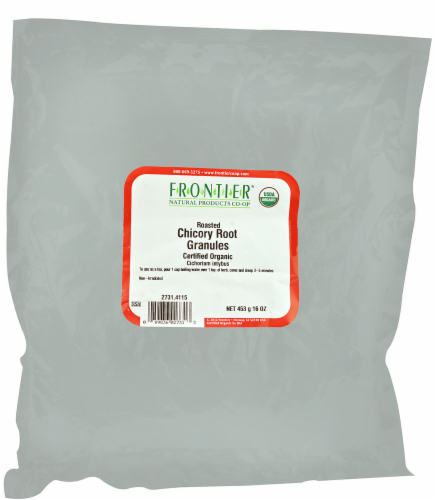 Frontier Organic Roasted Chicory Root Granules Perspective: front