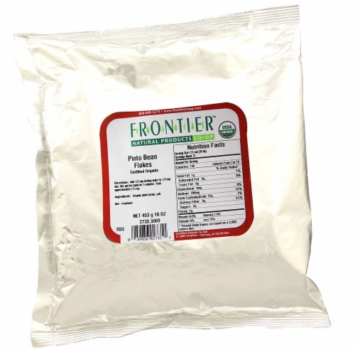 Frontier Organic Pinto Bean Flakes Perspective: front