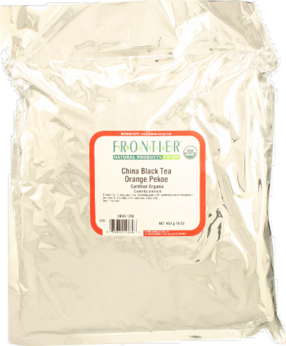 Frontier Organic China Black Tea Orange Pekoe Perspective: front
