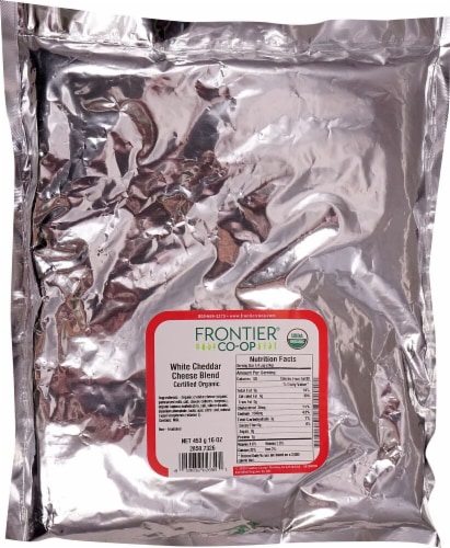 Frontier Organic White Cheddar Cheese Blend Perspective: front