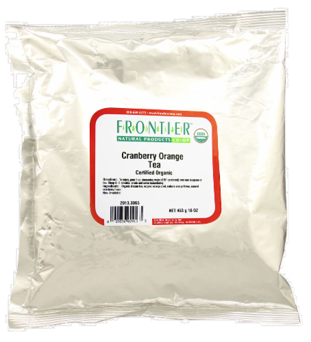 Frontier Organic Cranberry Bulk Tea Perspective: front