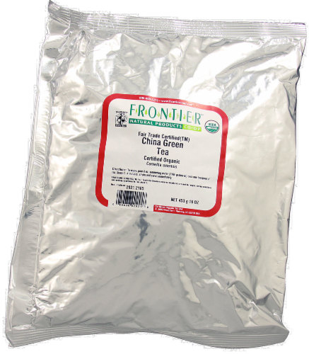 Frontier Organic China Green Tea Perspective: front