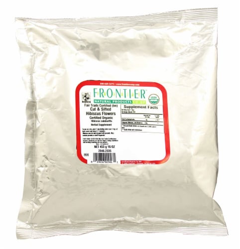Frontier Organic Hibiscus Tea Perspective: front