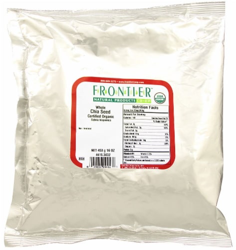Frontier Whole Chia Seeds Perspective: front