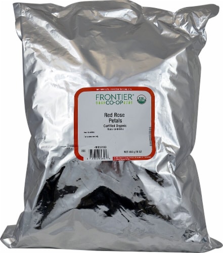 Frontier Co-Op Organic Red Rose Petals Perspective: front