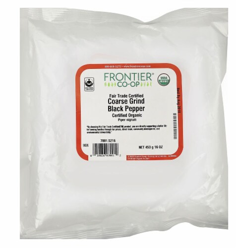 Frontier  Co-Op Black Pepper Coarse Grind Perspective: front