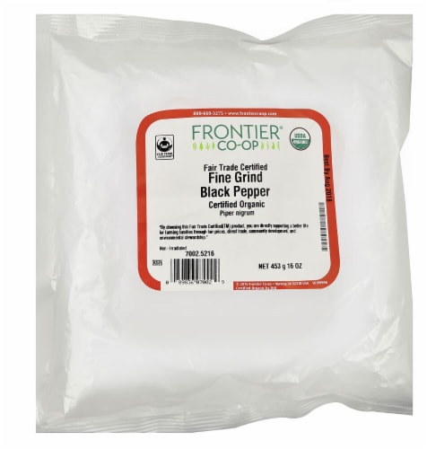 Frontier  Co-Op Black Pepper Fine Grind Perspective: front