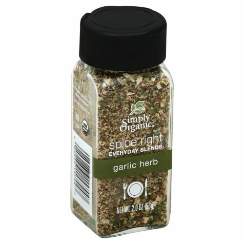 Simply Organic Spice Right Garlic Herb Perspective: front