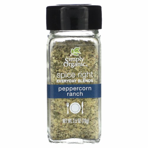 Simply Organic Spice Right Everyday Blends Peppercorn Ranch - 2.5 oz (70 g) Perspective: front