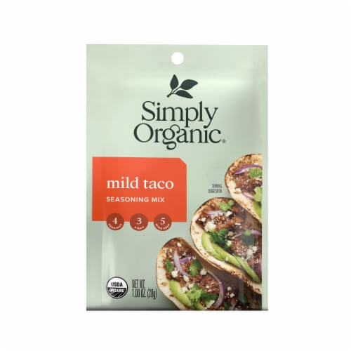 Simply Organic® Mild Taco Seasoning Mix Perspective: front
