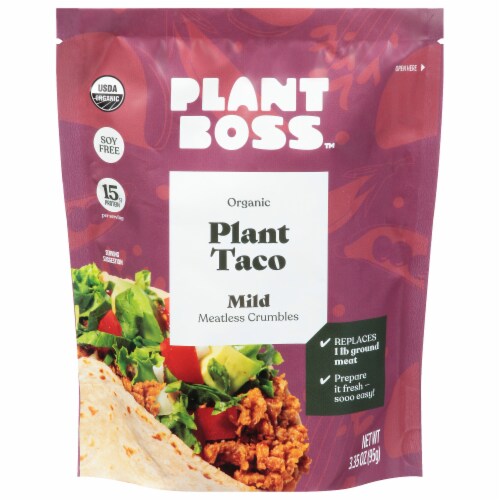 Plant Boss™ Organic Plant Taco Mild Meatless Crumbles Perspective: front