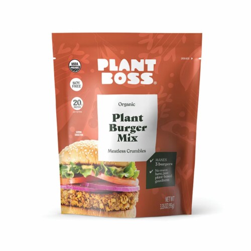 Plant Boss 16033 Plant Burger Mix, 12 Count Perspective: front