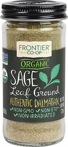 Frontier Co-Op Organic Sage Leaf Ground Perspective: front