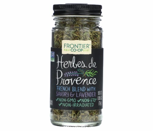 Frontier Herbes de Provence Seasoning Blend, 0.85 oz. Bottle (a) Perspective: front