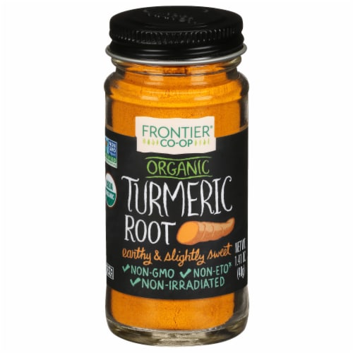 Frontier Organic Ground Turmeric Root Perspective: front
