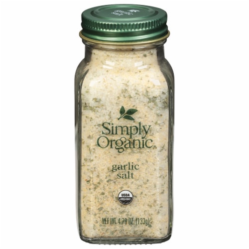 Simply Organic Garlic Salt Perspective: front