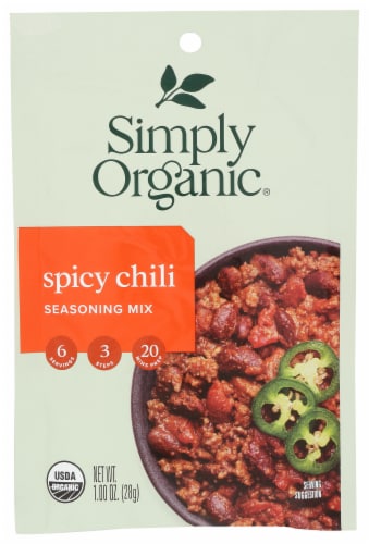Simply Organic Spicy Chili Seasoning Perspective: front
