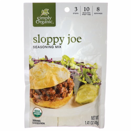 Simply organic sloppy joe seasoning mix certified organic 1 41 oz