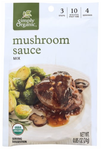 Simply Organic Mushroom Sauce Mix Perspective: front
