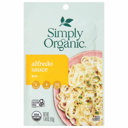 Simply Organic Alfredo Sauce Mix Perspective: front
