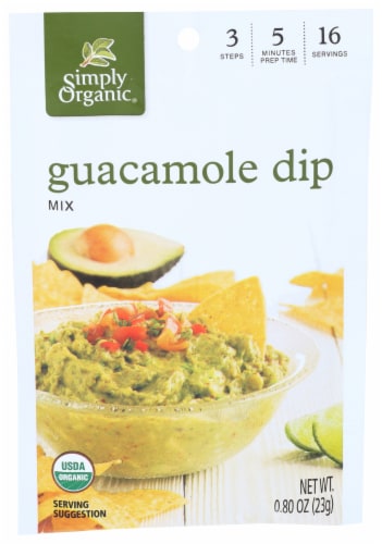Simply Organic® Guacamole Dip Mix Perspective: front