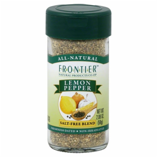 Frontier Lemon Pepper Salt-Free Blend, 2.08 oz - City Market