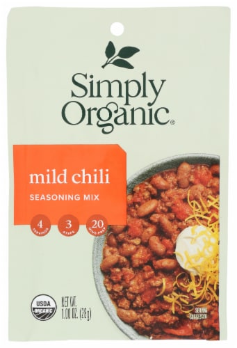 Simply Organic Mild Chili Seasoning Perspective: front