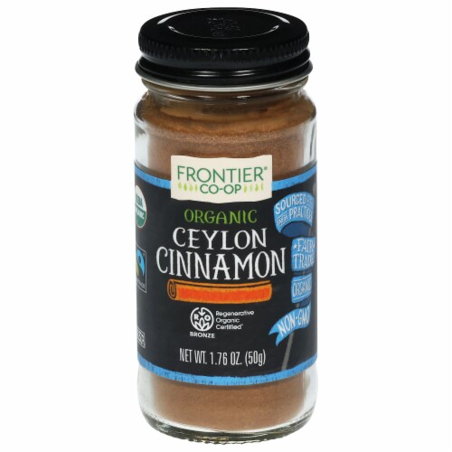 Frontier Organic Ground Ceylon Cinnamon Perspective: front