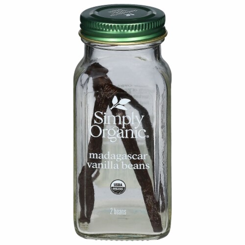 Simply Organic® Whole Madagascar Vanilla Beans Perspective: front