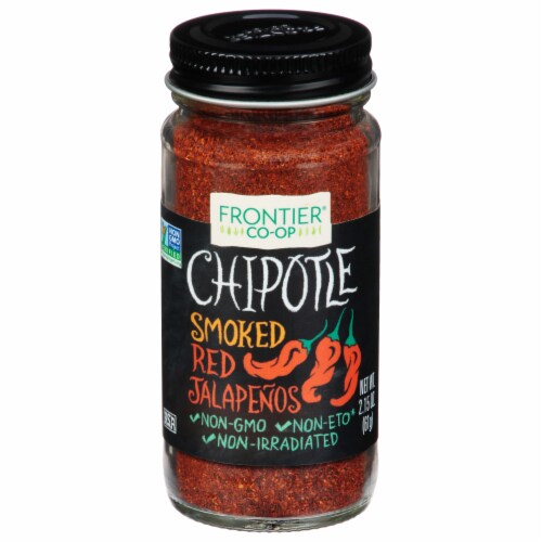 Frontier® Co-op Smoked Red Jalapenos Ground Chipotle Perspective: front