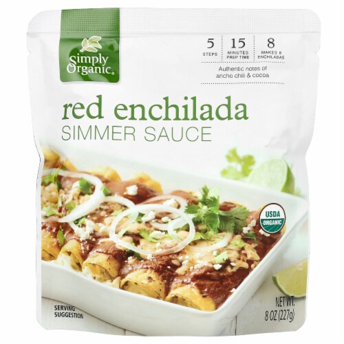 Simply Organic Red Enchilada Simmer Sauce Perspective: front