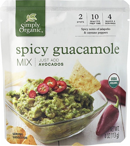 Simply Organic Spicy Guacamole Mix Perspective: front