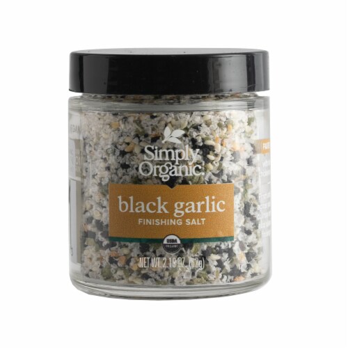 Simply Organic Black Garlic Finishing Salt Perspective: front