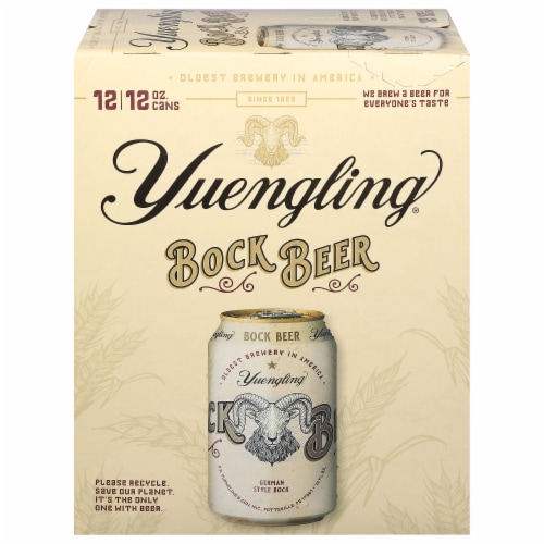 Yuengling® Bock Beer Cans Perspective: front