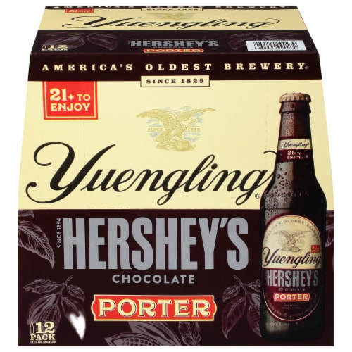 Yuengling Hershey's Chocolate Porter Beer 12 Count Perspective: front