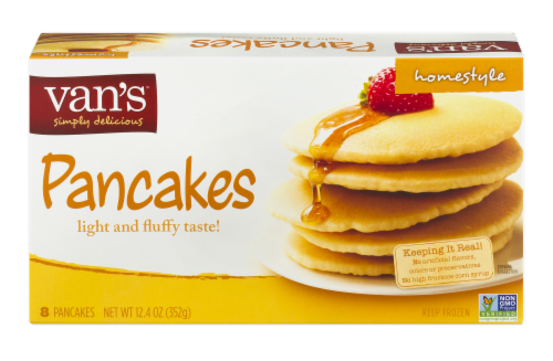 Van's Homestyle Pancakes - 8 ct Perspective: front