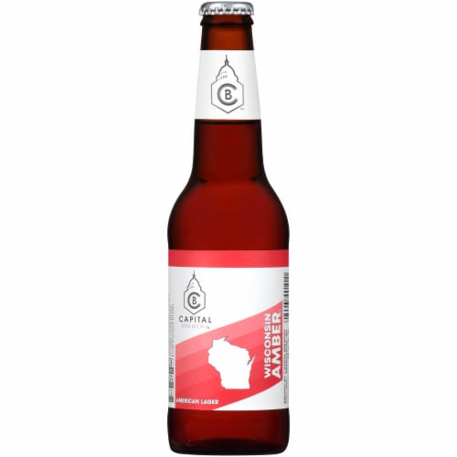 Capital Brewery Wisconsin Amber American Lager Perspective: front