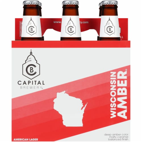 Capital Brewery Wisconsin Amber American Lager Perspective: front