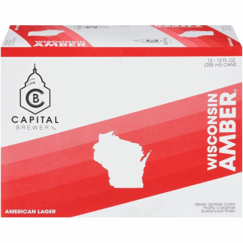 Capital Brewery Wisconsin Amber American Lager Perspective: front