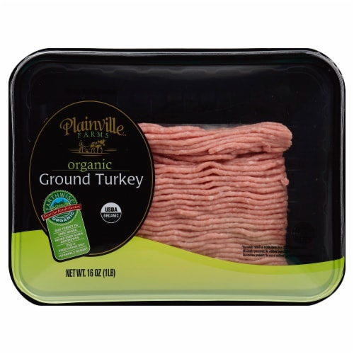 Plainville Farms Organic Ground Turkey, 16 oz Harris Teeter