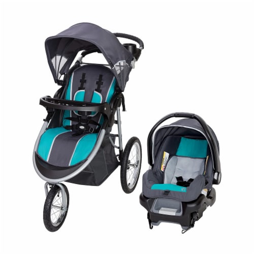 Baby Trend Pathway 35 Jogger Infant Baby Jogger Stroller Travel System, Teal, 1 Piece - Smith’s ...