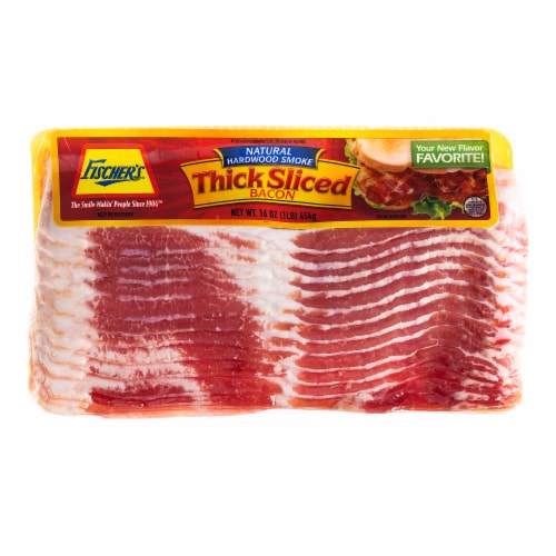 Fischer's Thick Hickory Smoked Bacon Perspective: front