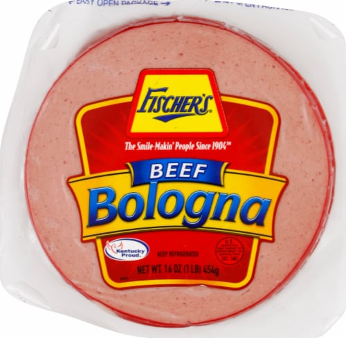 Fischer's Beef Bologna Lunchmeat Perspective: front