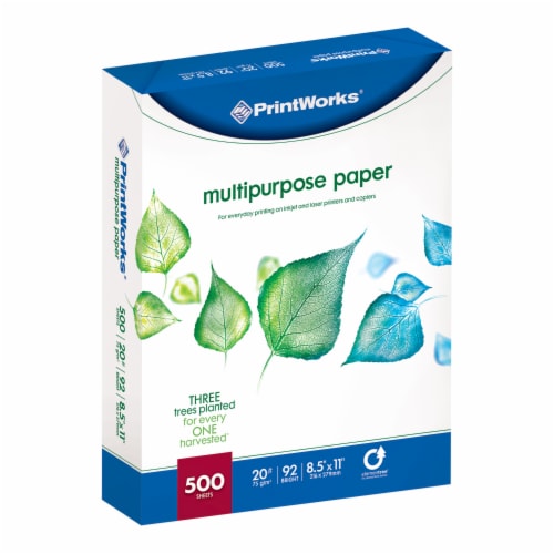 Printworks® Printer and Copy Paper - 500 Pack - White, 8.5 x 11 in - Fry's  Food Stores