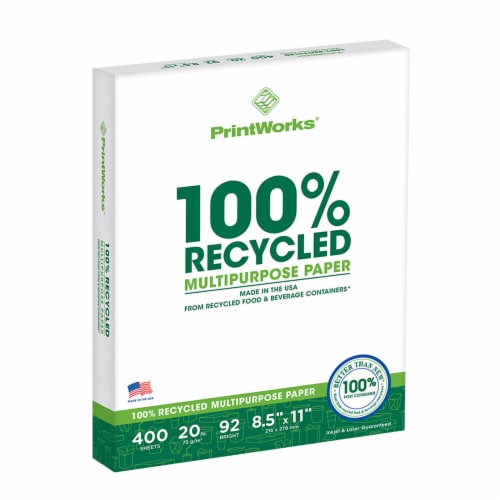 Printworks® 100% Recycled Multi-Purpose Paper Perspective: front