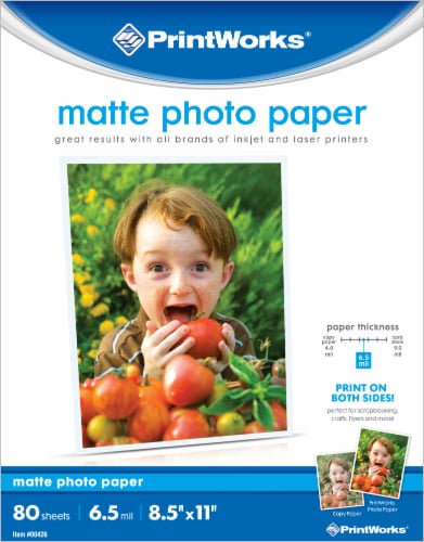 PrintWorks Matte Photo Project Paper Perspective: front